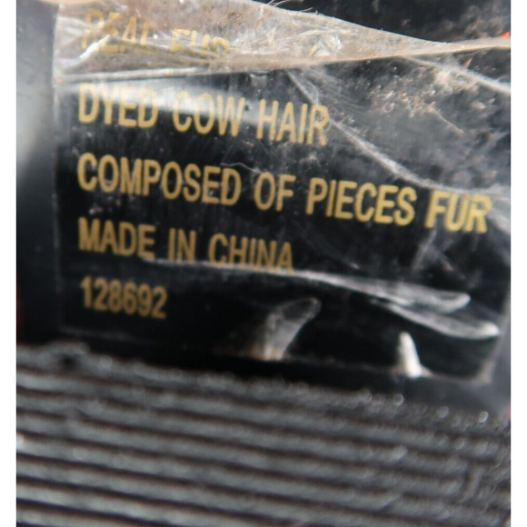 Steve Madden Shoes Womens 7 Booties Leather Cow Hair Fur Tstudio Block Heel Zip - Picture 15 of 16